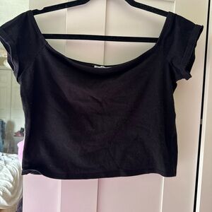 Charlotte Russe Black Crop Top